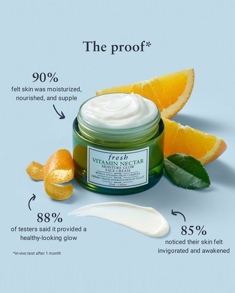 A clean, minimalist product spotlight for a face cream that uses statistical social proof to build instant trust with the consumer.